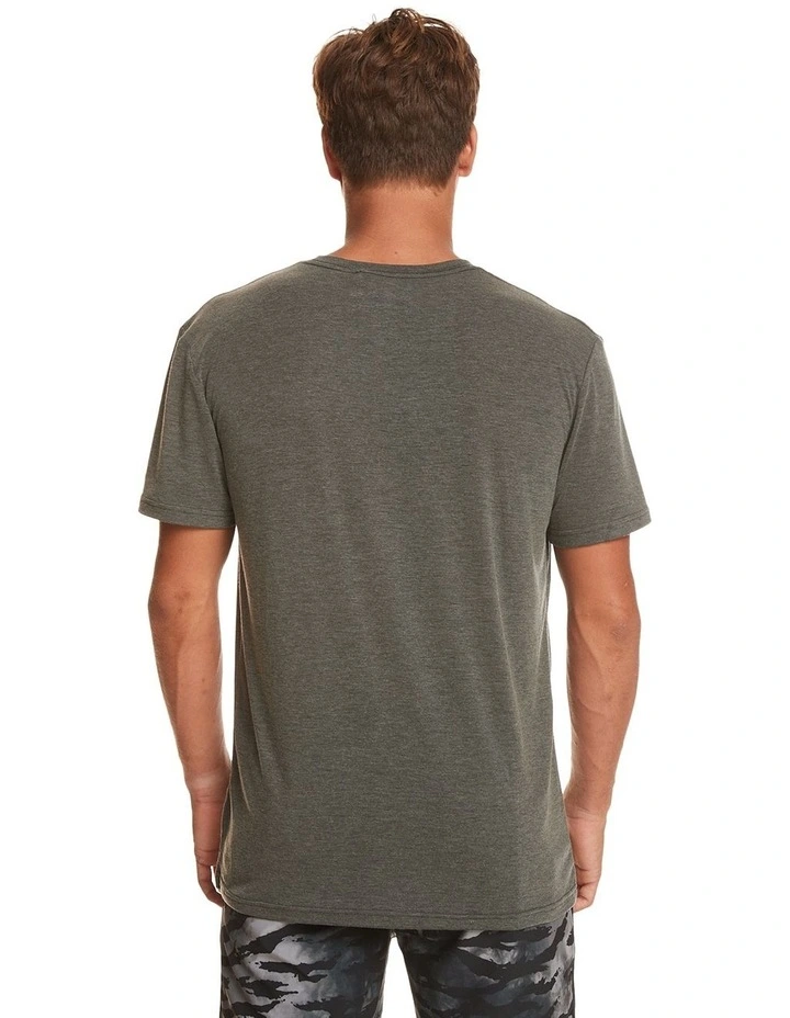 Coastal Run T-shirt in Black Heather