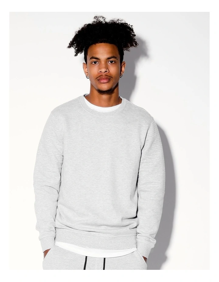 Ryder Moto Crew Sweat in Grey