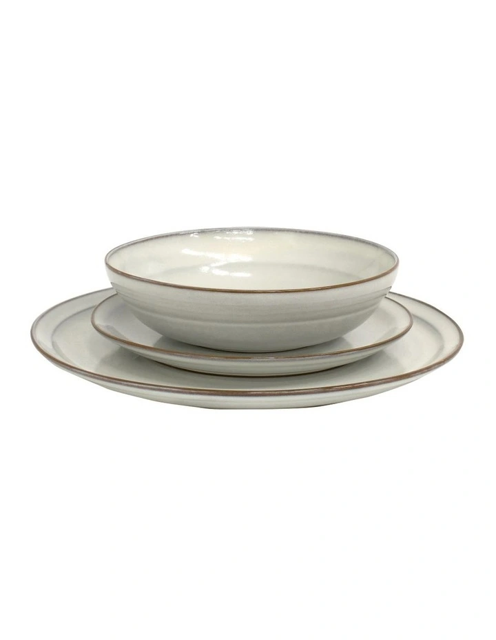 Clover Dinner Set 12 Piece in Natural