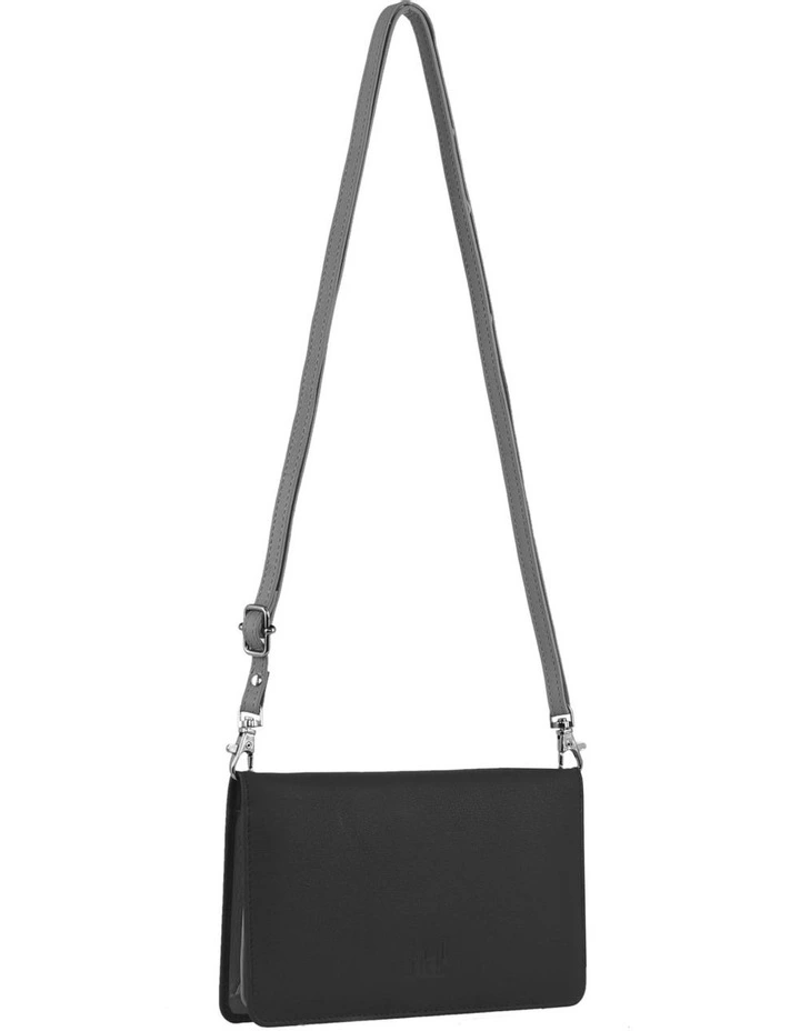 Leather Wallet/Organiser Bag in Black