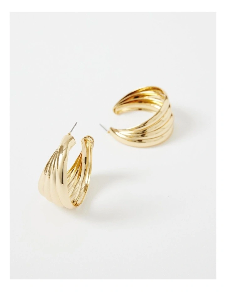 The Celine Vintage Hoops in Gold