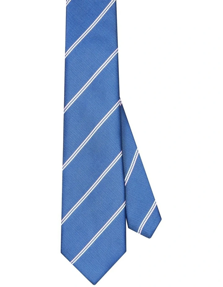 Stripe Tie in Navy