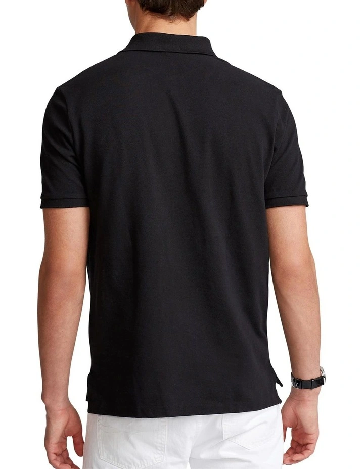 Classic Fit Mesh Polo Shirt Black