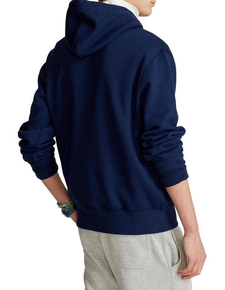 The RL Fleece Hoodie Blue