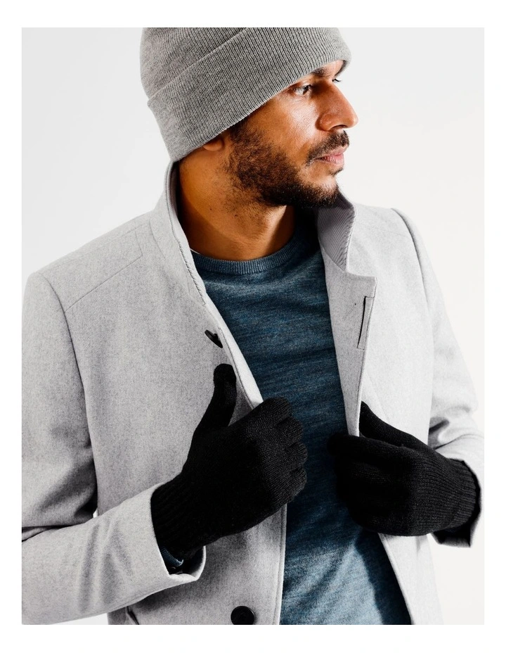 Essential Knitted Glove in Black
