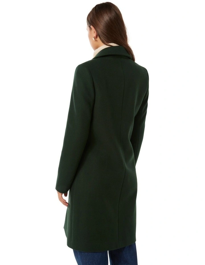 Bonnie Longline Coatigan in Green