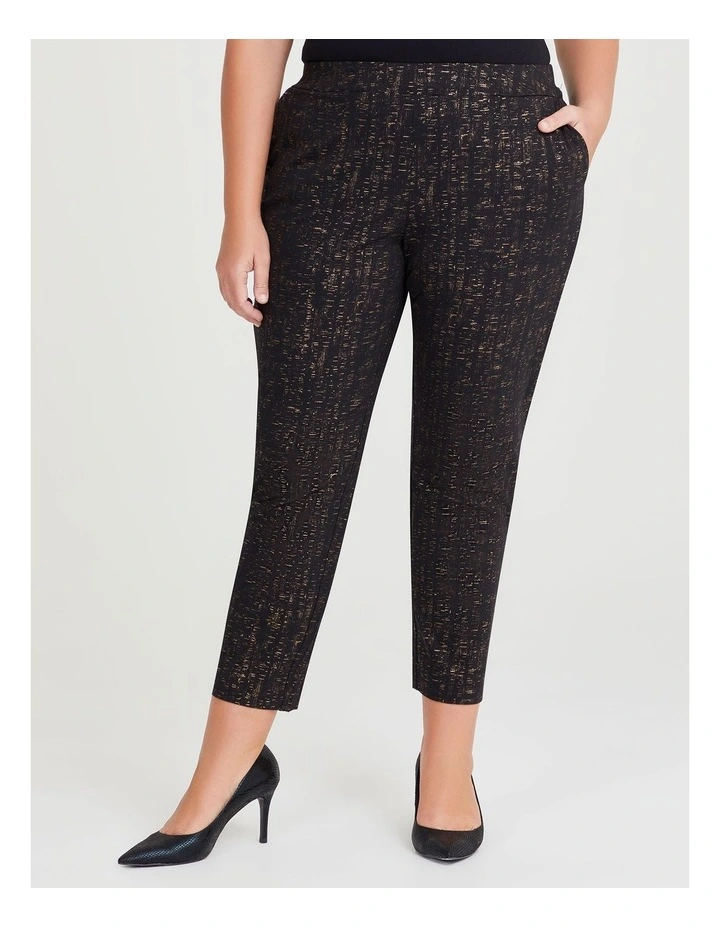 Dust Suit Pant in Black/Gold