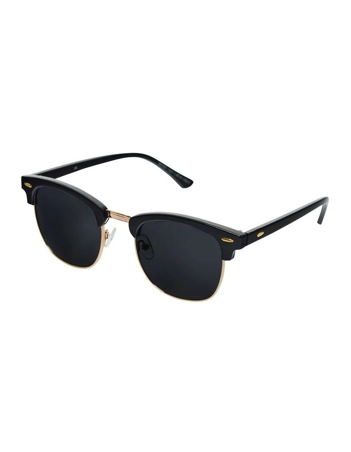 Justin Retro Sunglasses in Gold
