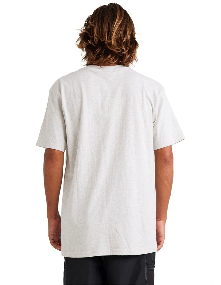 Dna Bubble Logo Organic T-shirt in Snow Heather