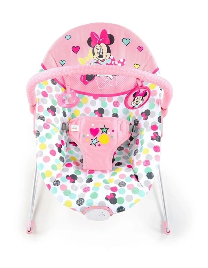 Disney Minnie Mouse Spotty Dotty Vibrating Bouncer in Pink