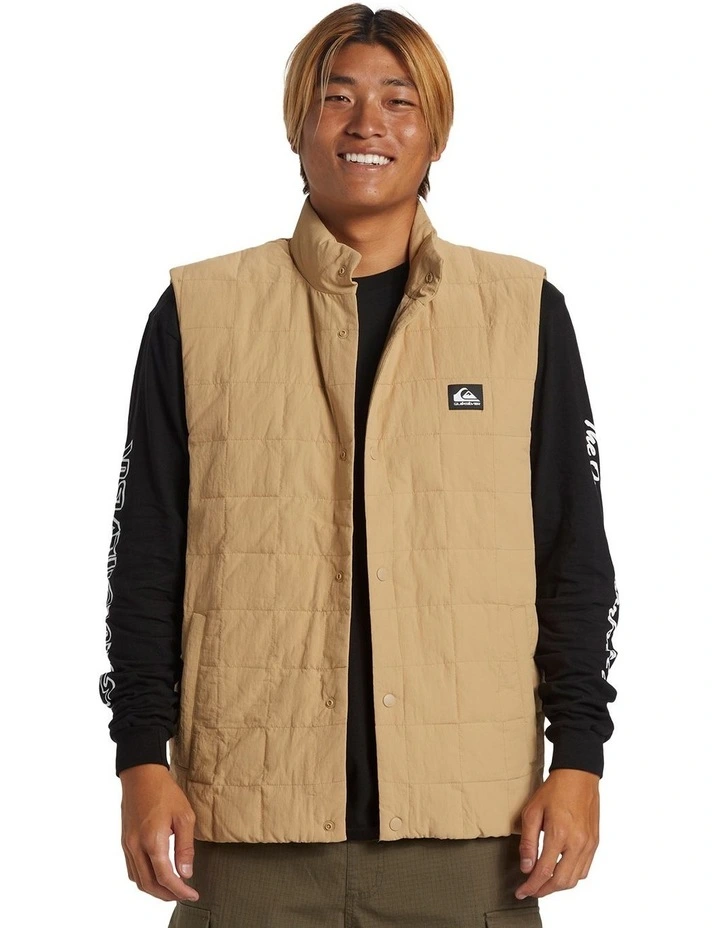 Forest Jungle Insulated Vest in Khaki