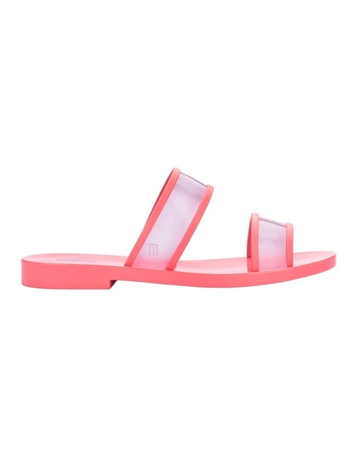 Melissa Stripe Slide in Pink/Lilac