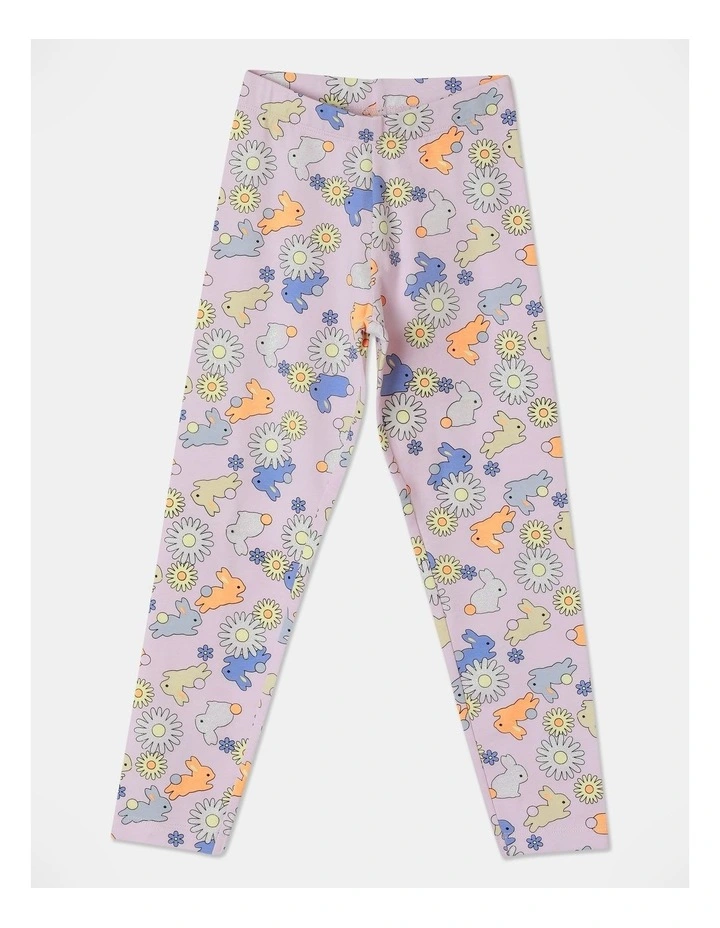 Essential Bunny Legging in Light Pink