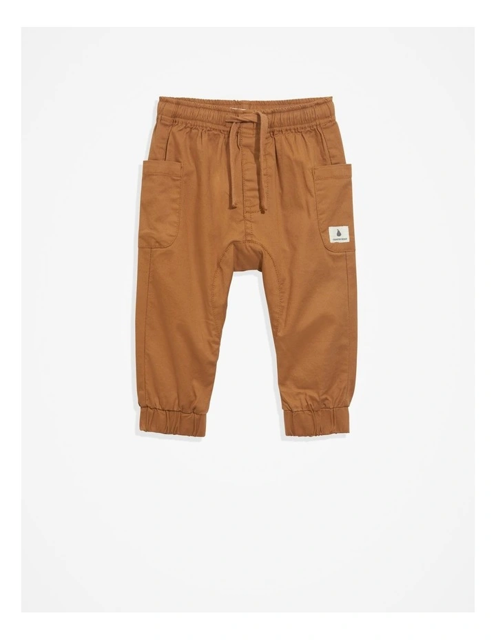 Woven Pocket Pant in Acorn
