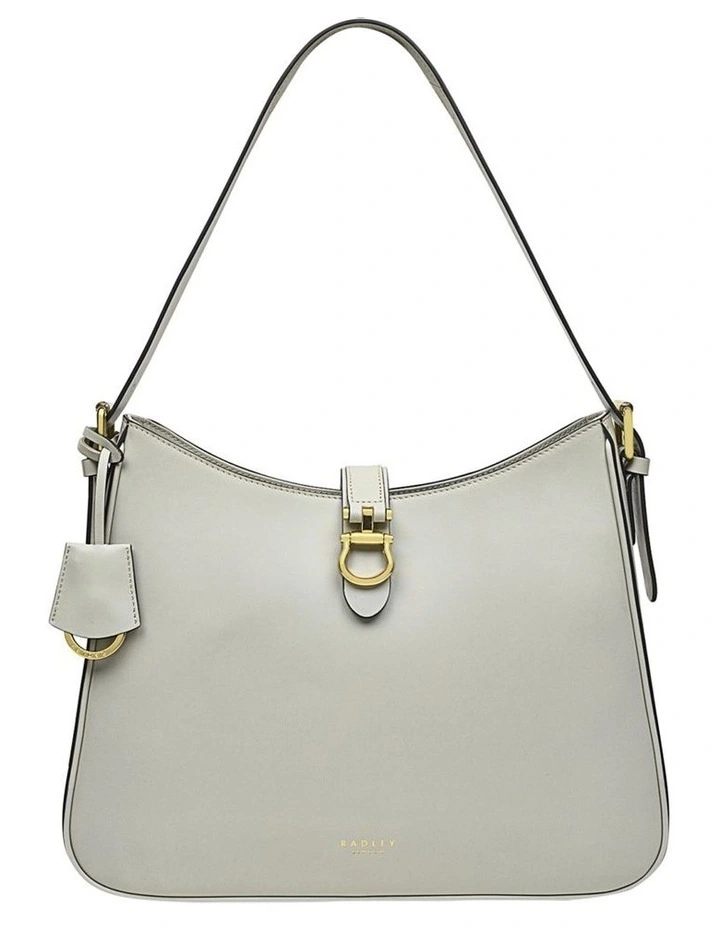 Linden Gardens Large Zip-Top Shoulder Bag in Pumice