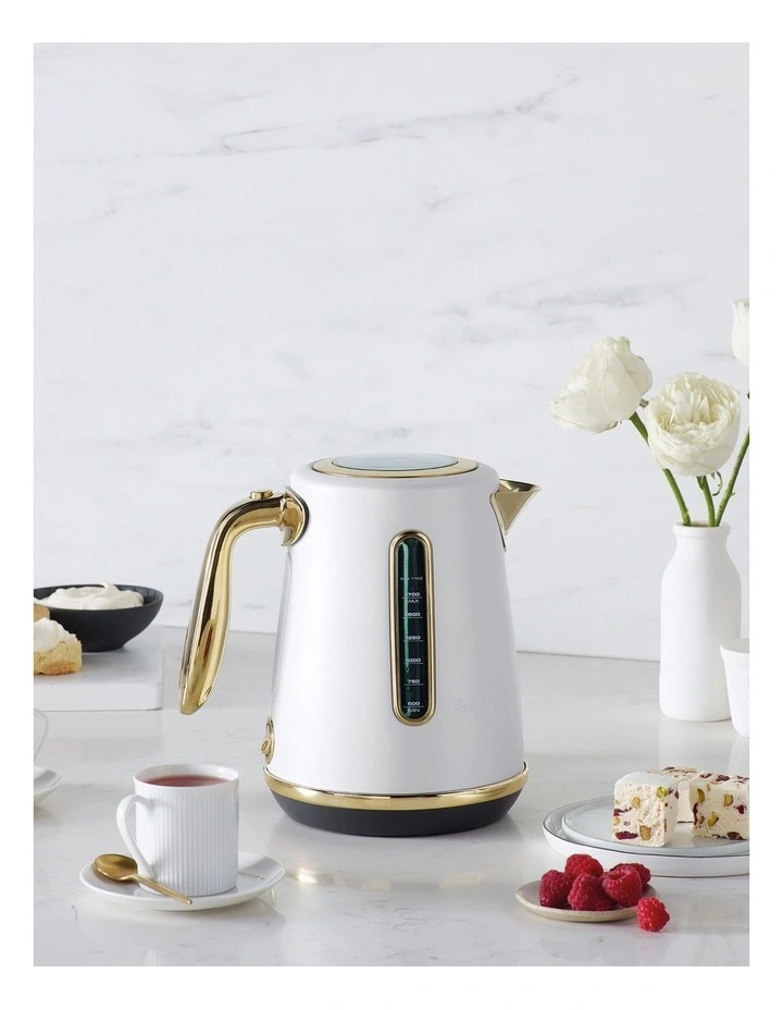 The Soft Sea Salt Brass Top Luxe Kettle BKE735SSB2IAN1