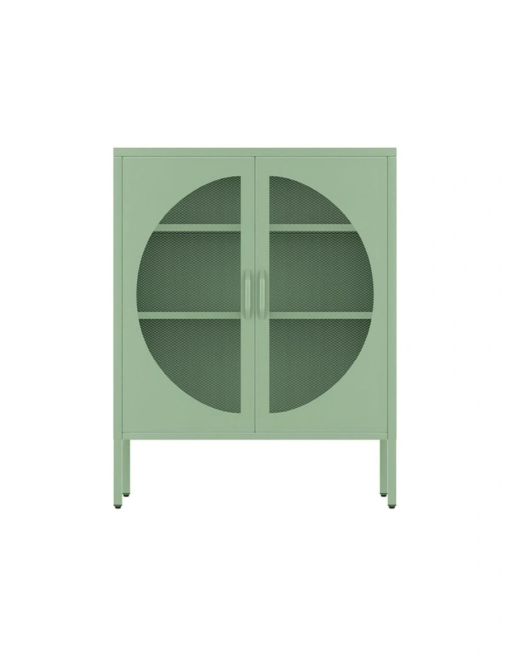 Buffet Sideboard Metal Cabinet in Elsa Green