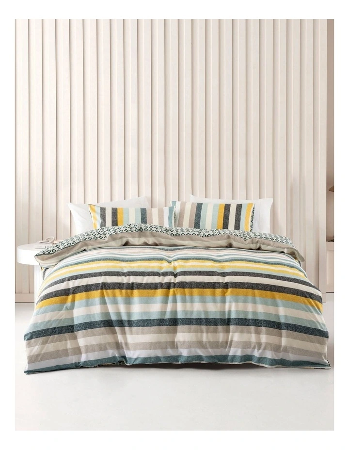 Anker Quilt Cover Set In Petrol