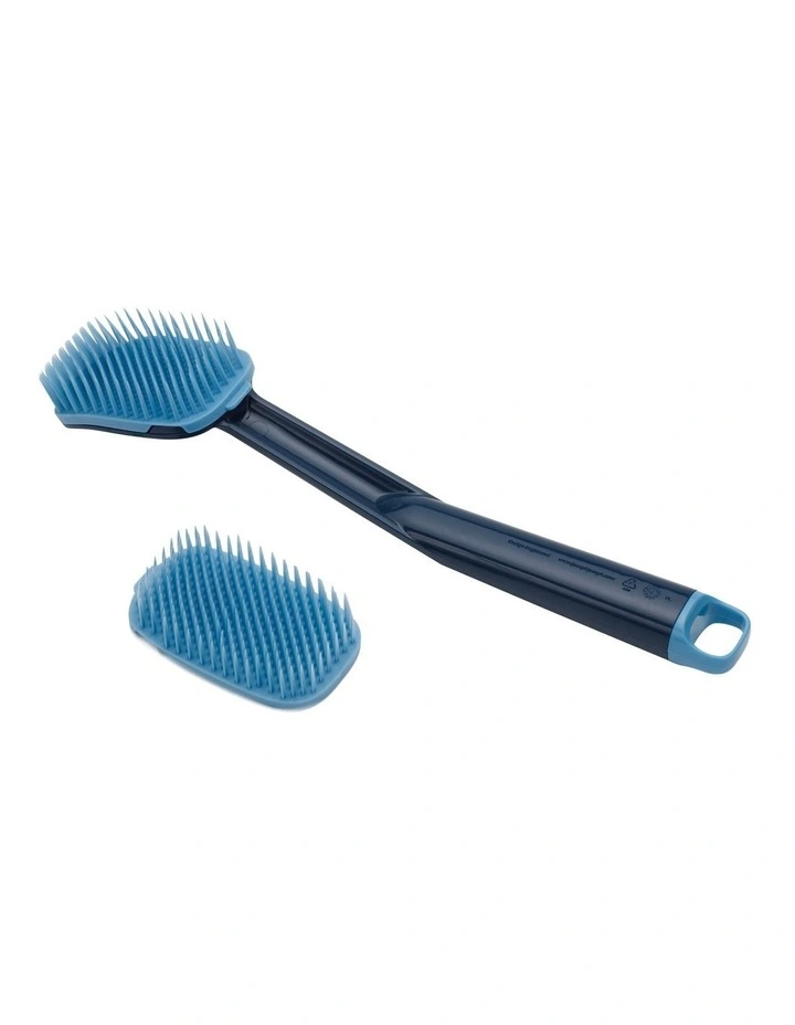 CleanTech Washing Up Brush with Spare Head Blue