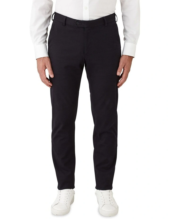 Modern Fit Gerrard Stretch Textured Chino Navy
