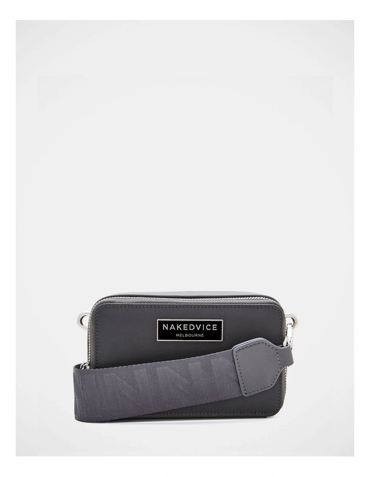 The Lexie Stone Crossbody Bag in Silver