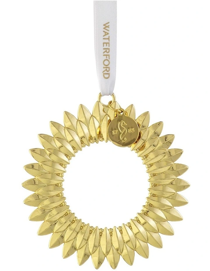 Christmas Gold Wreath Ornament