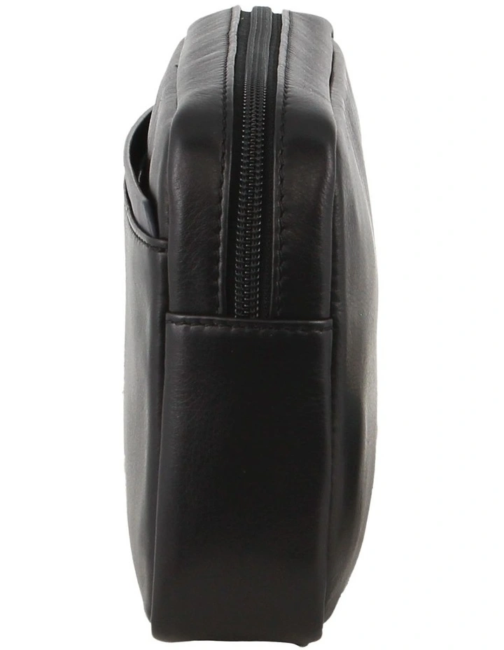 Leather Organier Bag in Black