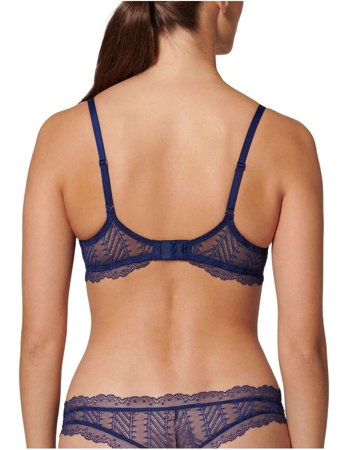 Canopee Full Cup Plunge Bra in Blue