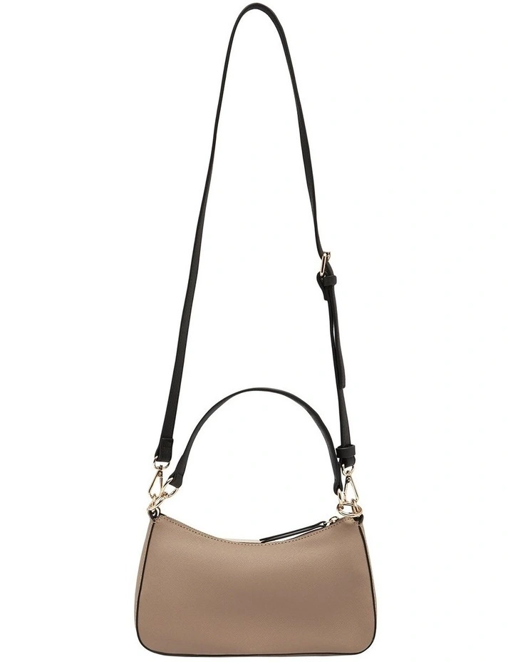 Gabbi Mini Top Zip Bag in Taupe
