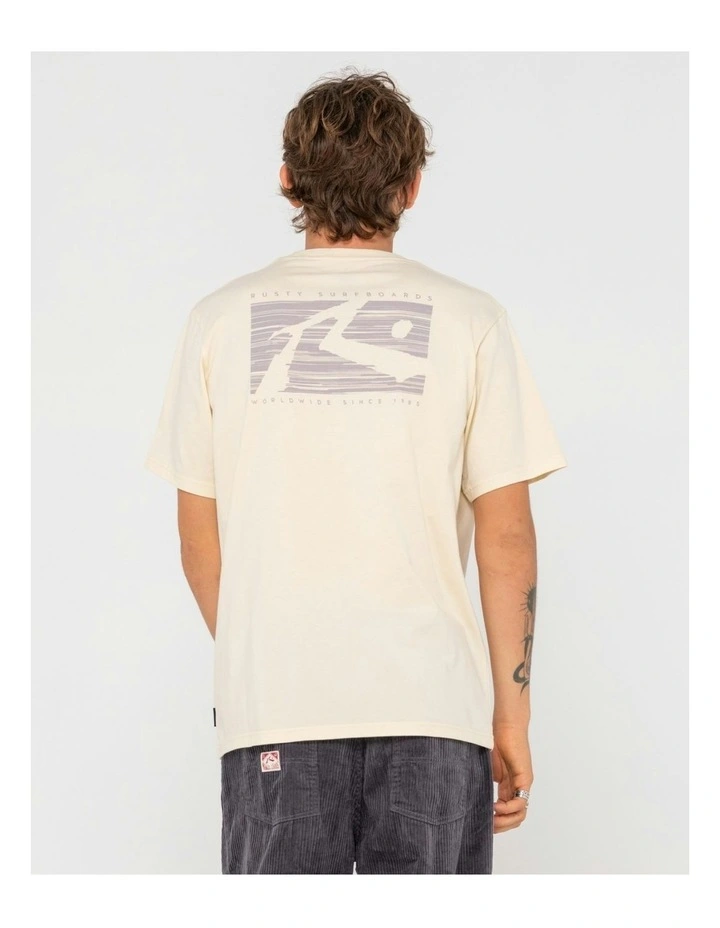 R Dot Short Sleeve T-shirt in Natural