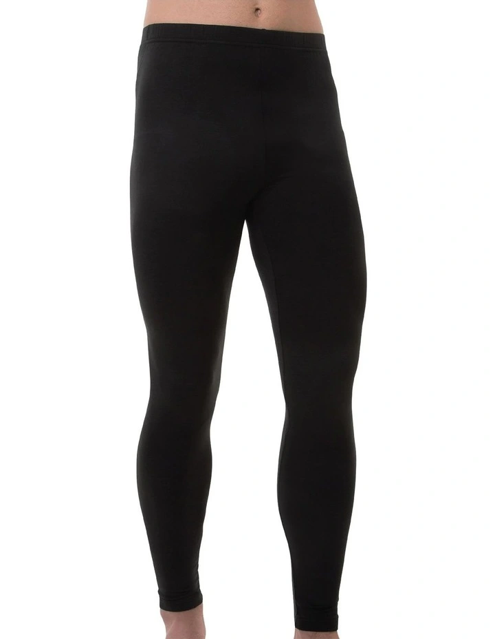 Heat Bods Heat Retention Thermal Long John in Black