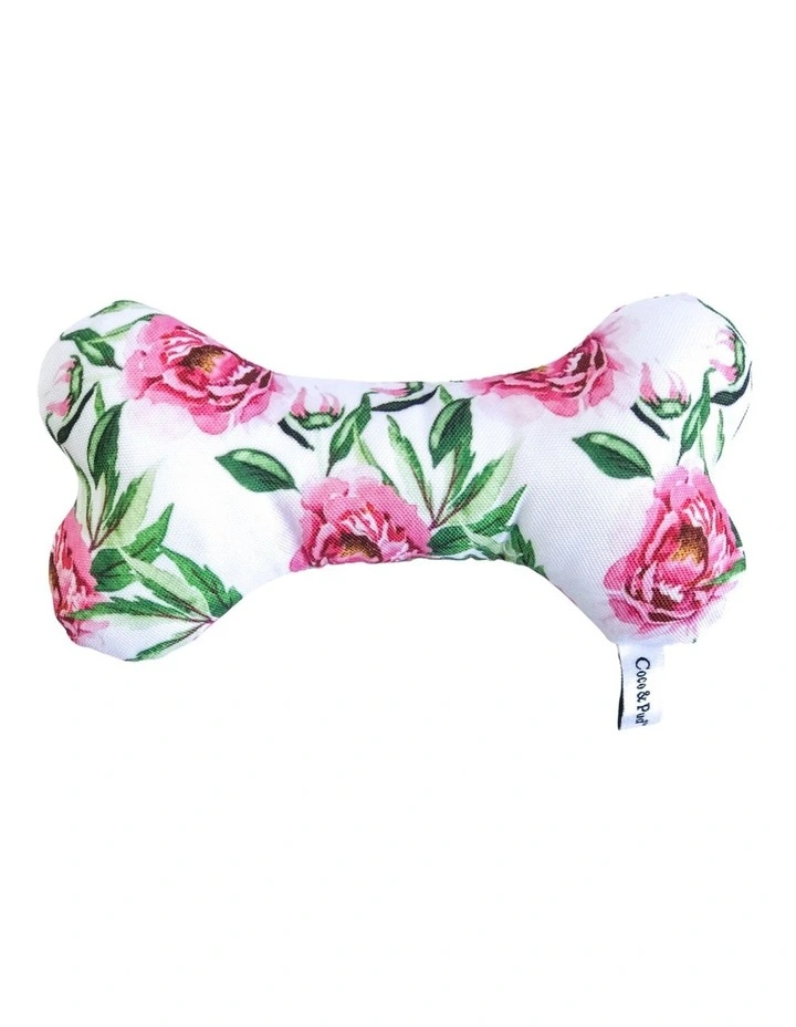 Coco & Pud Peony Bone Dog Toy