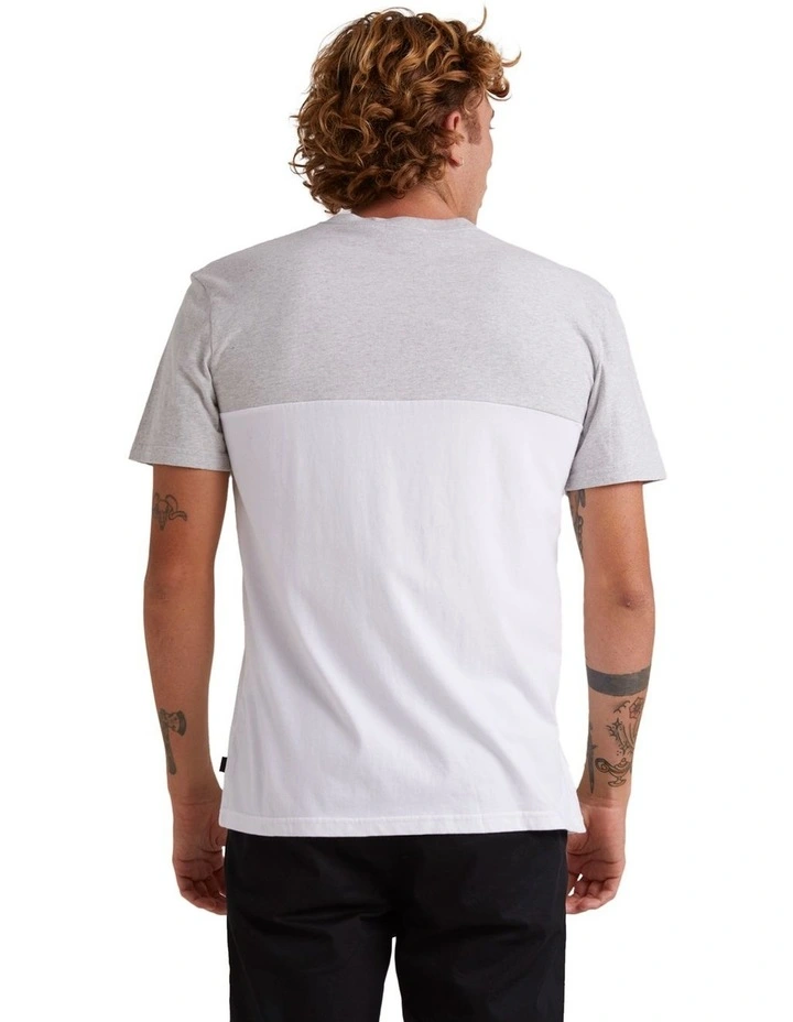Topline Panel T-shirt in Athletic Heather