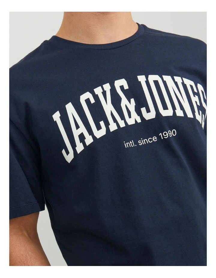 Josh Cotton T-shirt in Navy