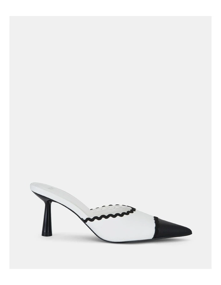 Ibsen Heels in White Multi