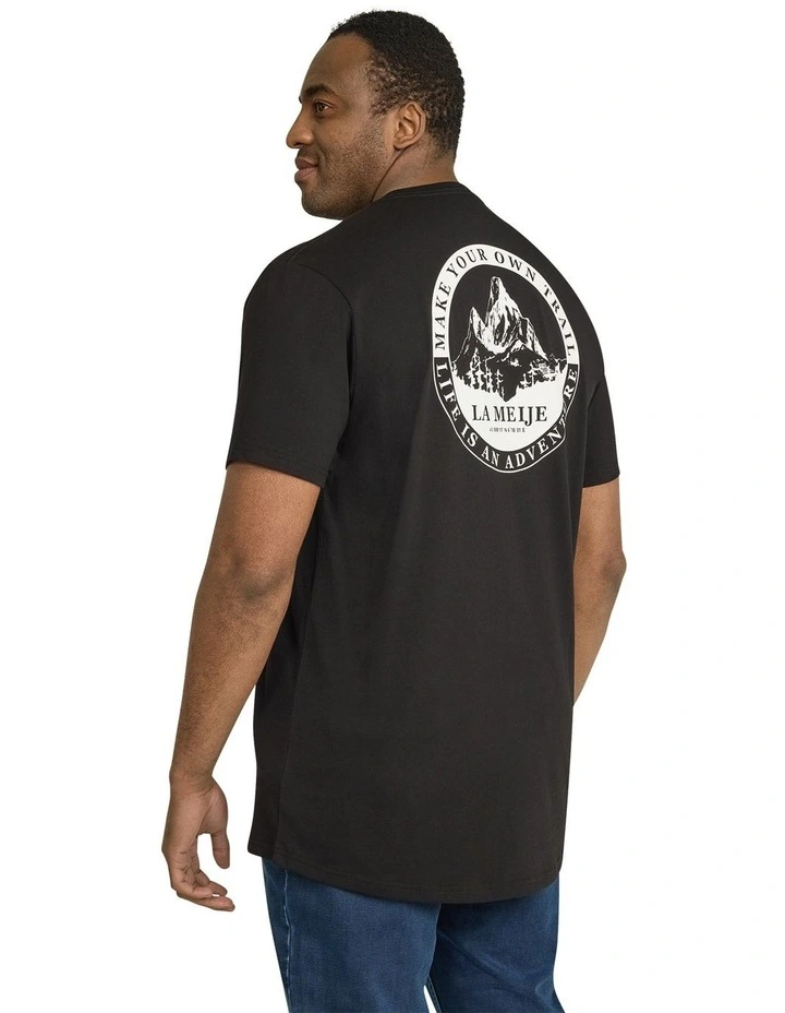 Paramount Longline Tee in Black