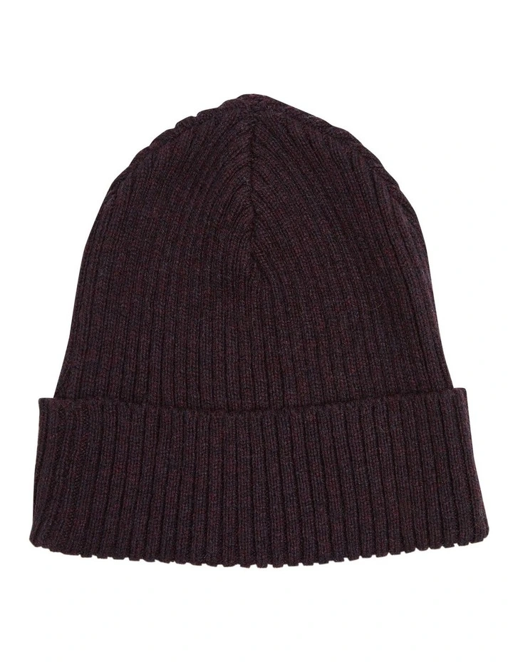 Celine Knit Beanie in Purple