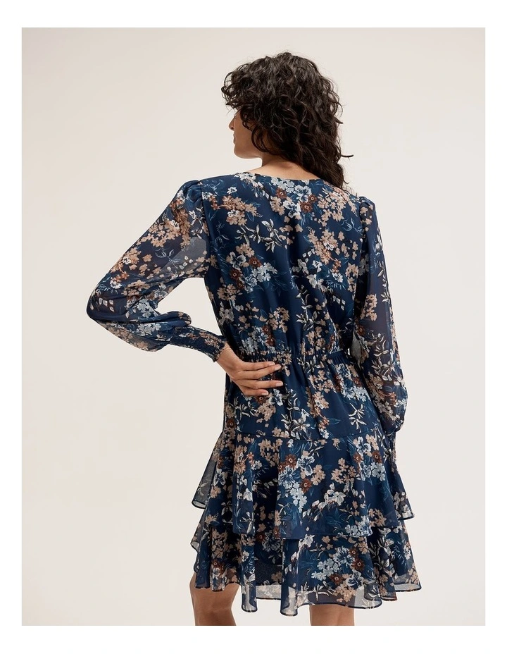 Nautical Bloom Dress in Navy