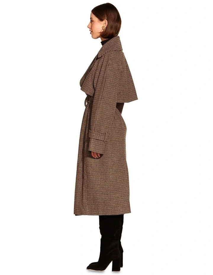 You Read My Mind Houndstooth Trench
