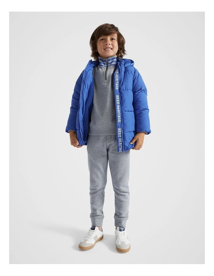 Core Puffer Jacket in Cobalt Blue