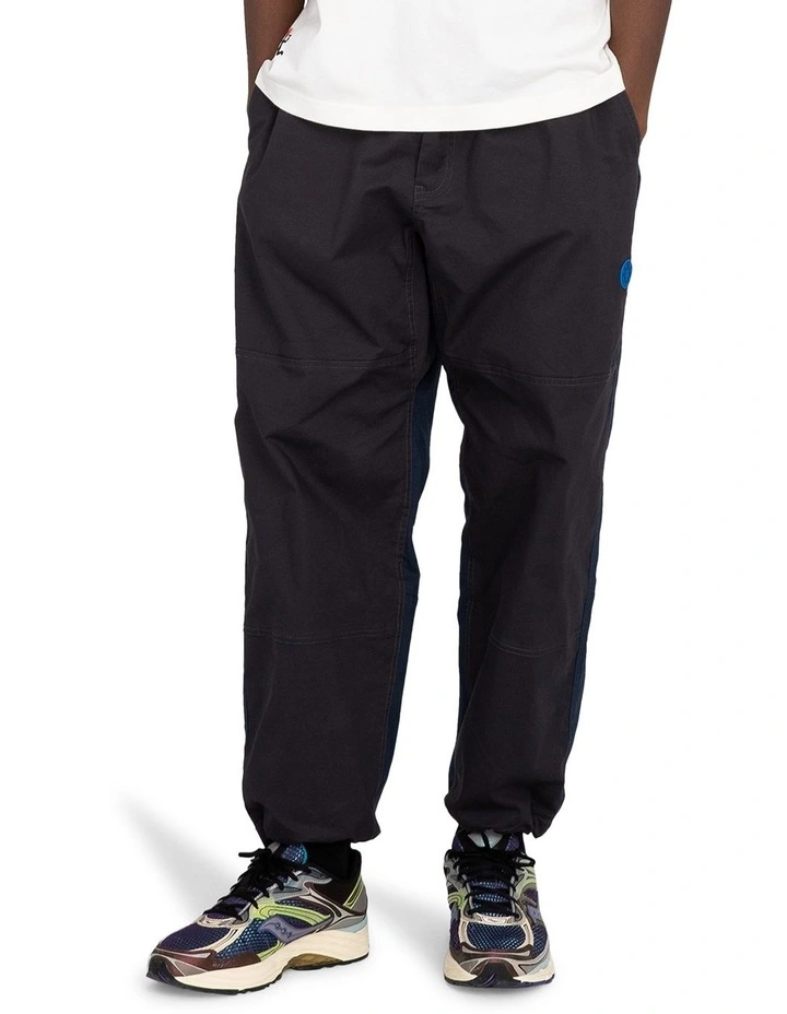 Chillin Roots Rocks Technical Trousers in Black