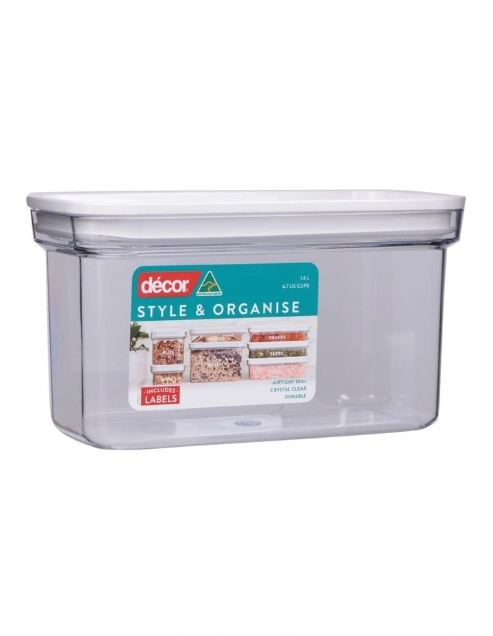 Pantry Style and Organise Oblong 1.6L in Clear