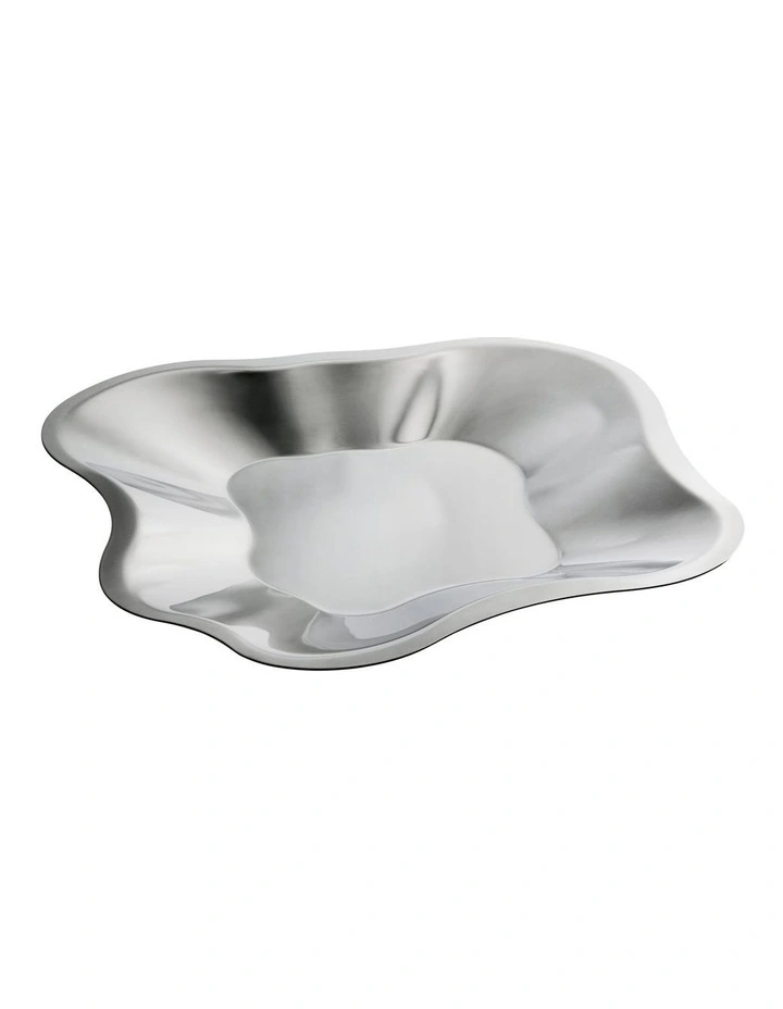 Alvar Aalto Collection Metal Bowl 35.8cm in Silver