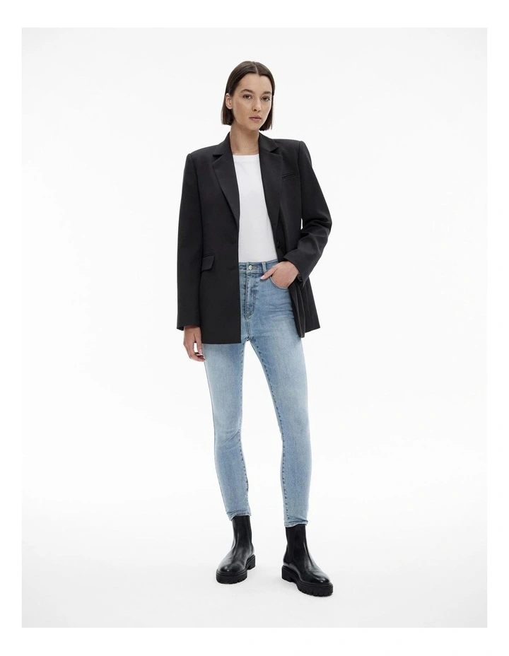 7/8 Skinny Jean in Vintage Wash Denim