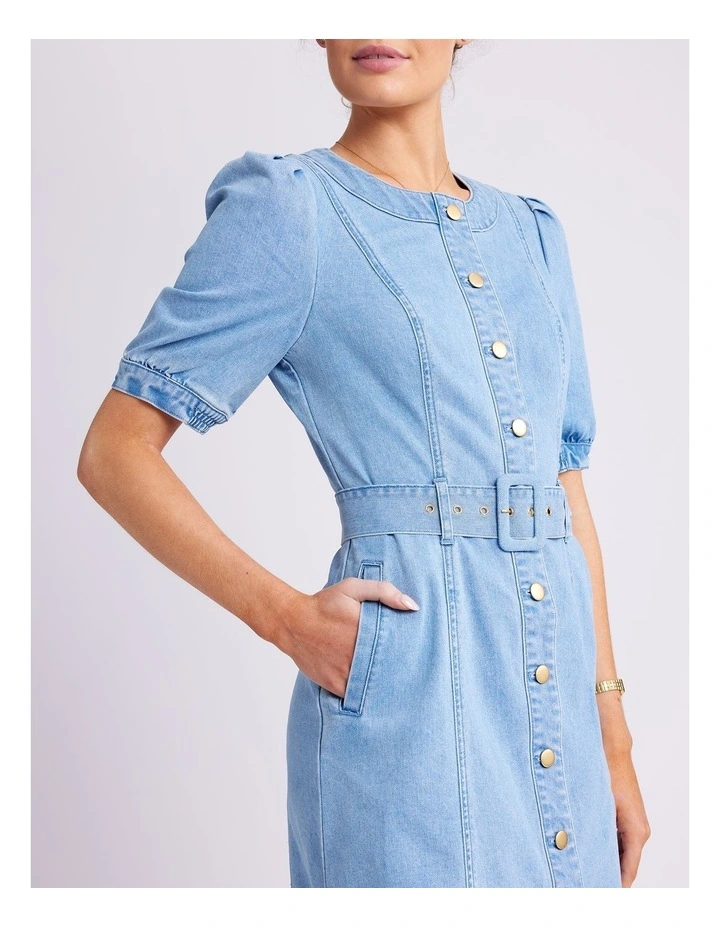 Cruise Denim Dress in Blue