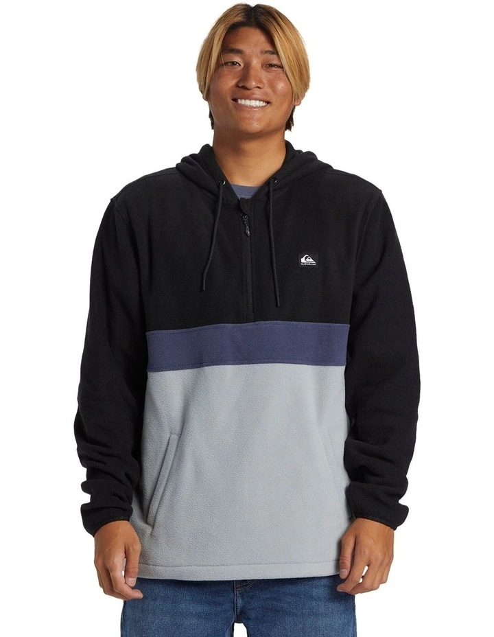 Surf Days Half-Zip Hoodie in Dark Navy