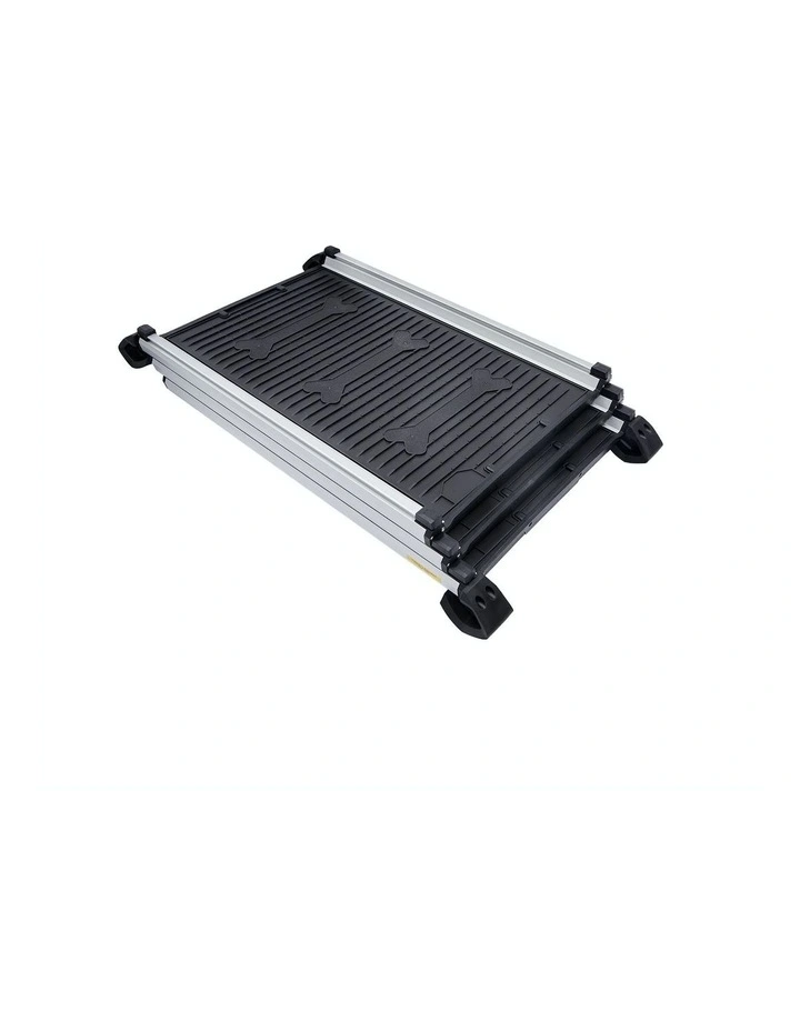 Heavy-Duty Aluminium Telescopic Non-Slip Pet Ramp in Black