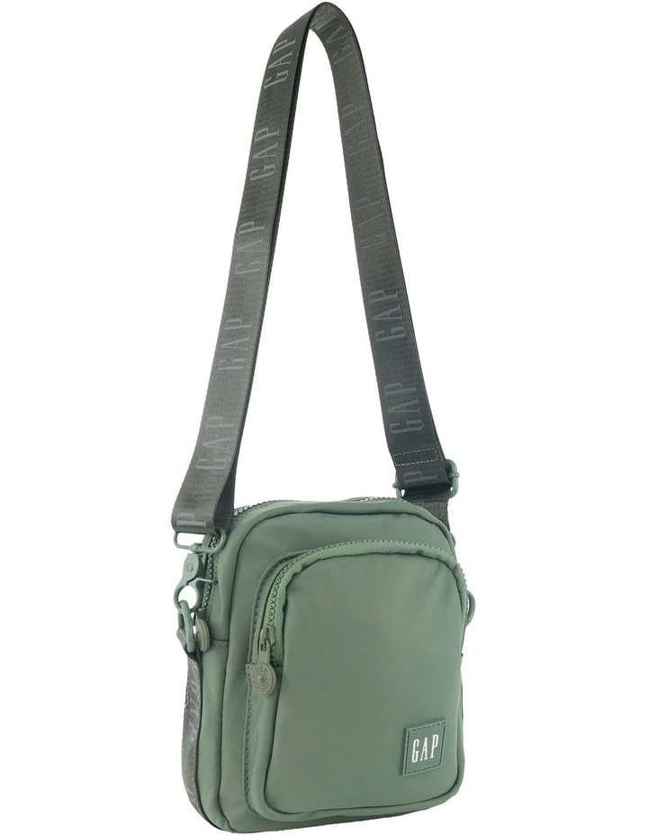 Nylon Square Cross-Body Bag in Twig