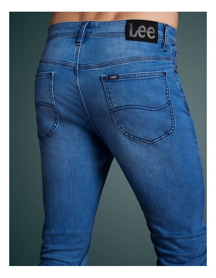 Z-One Tapered Leg Skinny Jeans in Blue