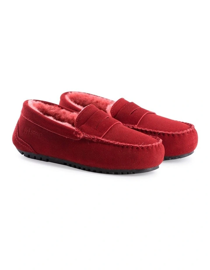 Women Byronbay Cosy Moccasin Red